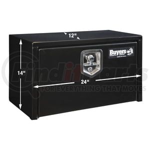 1703350 by BUYERS PRODUCTS - Truck Tool Box - 14 x 12 x 24 in., Black, Steel, Underbody