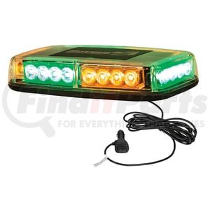 8891049 by BUYERS PRODUCTS - 11in. Rectangular Multi-Mount Amber/Green LED Mini Light Bar