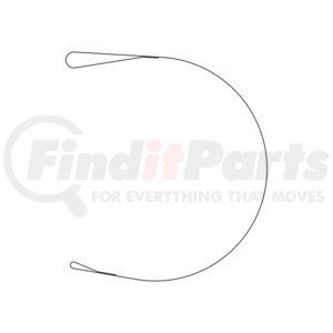 03-38548-002 by FREIGHTLINER - Fuel Tank Strap - Steel, 2.46 MM Thick, 92 MM W, 635 MM Dia., Painted