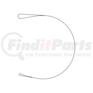 03-38548-006 by FREIGHTLINER - 25 in. Steel Fuel Tank Strap, Side Mount, Plain