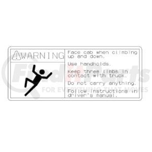 Freightliner 24-00912-001 Multi-Purpose Decal Multi-Purpose Decal - Warning, Entry/Exit