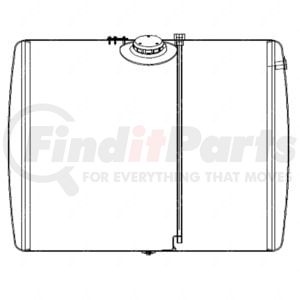 Freightliner A03-28234-201 Fuel Tank Fuel Tank - 27 In, 100 Gal, Painted, Green