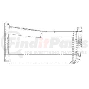 A18-27797-000 by FREIGHTLINER - Cowl Side Panel - Left Side, Glass Fiber Reinforced With Polyester