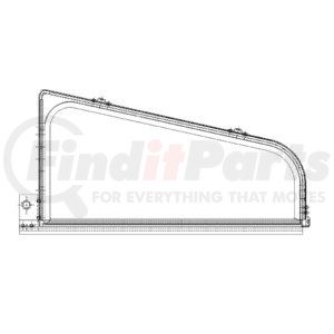 A18-27824-000 by FREIGHTLINER - Vent Window Assembly - Left Hand