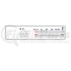 A22-30529-000 by FREIGHTLINER - Control Panel Bezel - Heater/Air Conditioning (A/C)