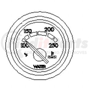 Freightliner A22-39570-000 Engine Coolant Temperature Gauge Engine Coolant Temperature Gauge - Water, Electric, AMA, Chrome