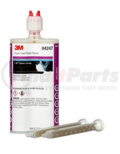 04247 by 3M - Super Fast Plastic Repair, Clear, 200 mL Cartridge, 6 per case