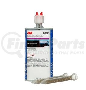 3M 08329 Seam Sealer Controlled-Flow Seam Sealer, Black, Painted Surface, 200 mL Cartridge, 6/Case