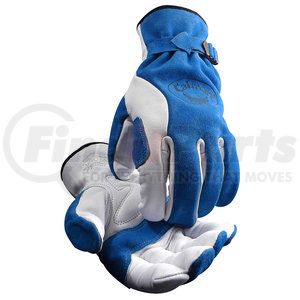 1302-4 by CAIMAN - Riding Gloves - Medium, Blue - (Pair)