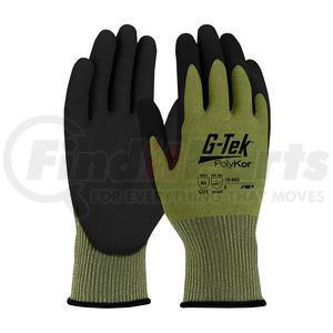 16-665/S by G-TEK - PolyKor® Work Gloves - Small, Green - (Pair)