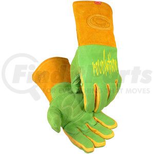 1816-5 by CAIMAN - Welding Gloves - Large, Green - (Pair)