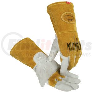 1868-4 by CAIMAN - Welding Gloves - Medium, Gold - (Pair)