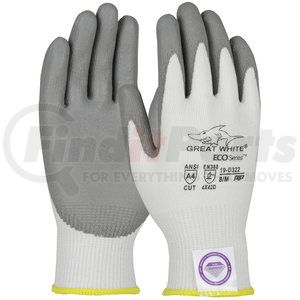 19-D322/L by G-TEK - Great White® ECO Series™ Work Gloves - Large, White - (Pair)