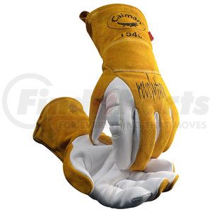 1540-4 by CAIMAN - Welding Gloves - Medium, Gold - (Pair)