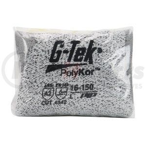 16-150V/XXXL by G-TEK - PolyKor® Work Gloves - 3XL, Salt & Pepper - (Pair)