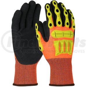 1CF7006FTPRX by BOSS - Barbarian Work Gloves - XL, Hi-Vis Orange - (Pair)