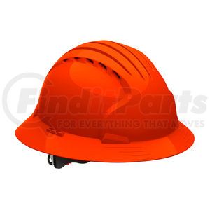 280-EV6161V-OR by JSP - Evolution® Deluxe 6161 Hard Hat - Oversize-small, Neon Orange