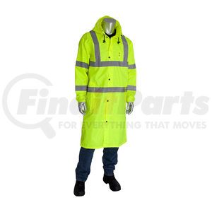 353-1048-LY/L by FALCON - Viz™ Rain Suit - Large, Hi-Vis Yellow