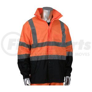 353-1200OR-S/M by FALCON - Viz™ Safety Jacket - S-M, Hi-Vis Orange