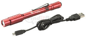 66137 by STREAMLIGHT - Stylus Pro® USB with USB Cord and Nylon Holster, Red