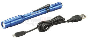 66140 by STREAMLIGHT - Stylus Pro® USB with USB Cord and Nylon Holster, Blue