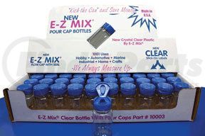 10003 by E-Z MIX - 2oz Clear Plastic Bottle w/ E-Z Flow Cap