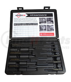 37345 by MAYHEW TOOLS - 10 Pc. Screw Extractor Set