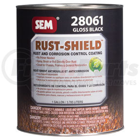 28061 by SEM PRODUCTS - RUST-SHIELD -2.8 Gloss Black