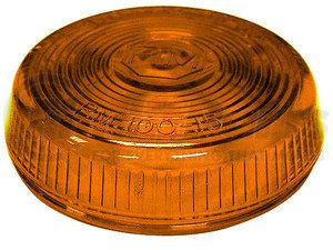 100-15A by PETERSON LIGHTING - 100-15 Round Clearance/Side Marker Replacement Lens - Amber Lens
