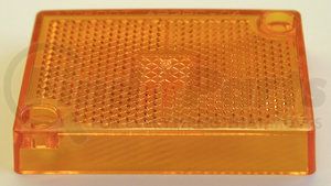 114-15A by PETERSON LIGHTING - Clearance/Side Marker Light Lens - Amber, Rectangular, 2" Height, 2-5/8" Length