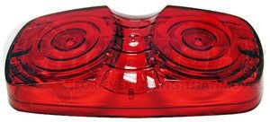 B138-15R by PETERSON LIGHTING - 138-15 Double Bulls-Eye Clearance Marker Replacement Lens - Red Replacement Lens