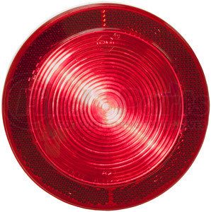 827R by PETERSON LIGHTING - 827 4" Round LED Stop, Turn and Tail Lights with Reflex - Red with Reflex