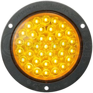 M418TA-P by PETERSON LIGHTING - 417TA/418TA Series Piranha&reg; LED Amber Rear Turn Light - Amber with Flange & Adapter Plug