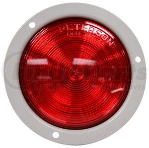 M814R by PETERSON LIGHTING - 814/816 Single Diode LED 4" Round Stop, Turn and Tail Light - LED single-diode, AMP connector, flange