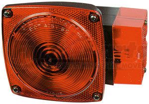 V452 by PETERSON LIGHTING - 5.94" x 2.81" Incandescent Thin Line Combination Light, Red Lens, without License Light, Viz Pack