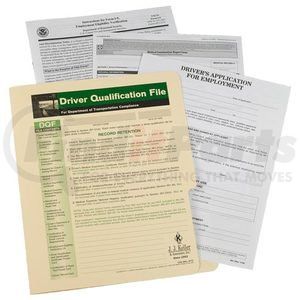 1242 by JJ KELLER - Driver Qualification File Packet (Single Copy) - File Packet