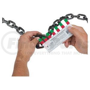 13628 by JJ KELLER - Go/NoGo Chain Gauge - Grade 43/70, 6 in. x 3 in., Aluminum, 5/16 in. Hole