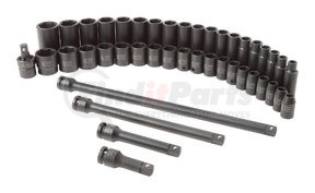 2569 by SUNEX TOOLS - 43 Pc. 1/2" Drive Metric Impact Socket Master Set