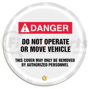 29369 by JJ KELLER - STOPOUT Steering Wheel Message Cover - Danger Do Not Operate or Move Vehicle - 24" Steering Wheel Cover