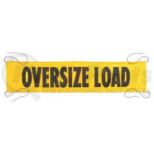 3731 by JJ KELLER - Mesh Oversize Load Banner w/ Ropes Sewn In - 7' x 18"