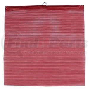 60488 by JJ KELLER - Warning Flag with Vinyl Mesh - Red Warning Flag with Wire Rod