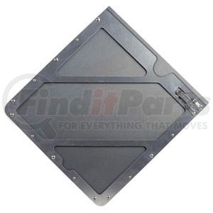 JJ Keller 63641 Hazmat Placard 11-7/8 x 13-3/4 Inch Brushed Aluminum Universal Flexible Hazmat Vehicle Placard Holder