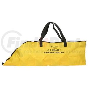 61481 by JJ KELLER - Oversize Load Storage Bag - Yellow, 37 in. x 13 in., Zippered, 4 Magnet Pockets