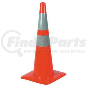 6198 by JJ KELLER - Traffic Cone w/ Reflective Collars - 28" - 28" cone, 2 reflective collars