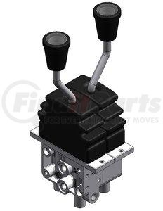 1221-2B-01 by DEL HYDRAULICS - Banked Single Axis Feathering Control Valves - 2 Bank Valve, SB x SB