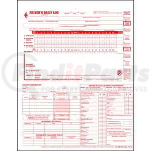 JJ Keller 8537 On-Board Diagnostics Reference Book 5-In-1 Driver's Daily Log, Loose-Leaf Format - Retail Packaging - 31 Sets