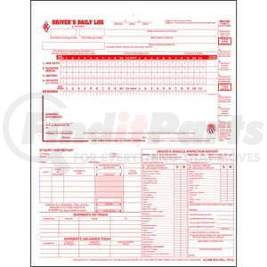 8537 by JJ KELLER - 5-In-1 Driver's Daily Log, Loose-Leaf Format - Retail Packaging - 31 Sets of Forms per Pack