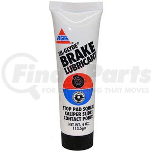 BK-4 by AGS COMPANY - Sil-Glyde Silicone Brake Lubricant, Tube, 4 oz