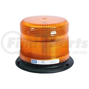 7965A by ECCO - 7965 Series Pulse 2 Strobe Light - Low-Profile, 3 Bolt/1 Inch Pipe Mount, Amber