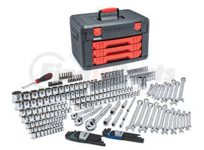 80942 by GEARWRENCH - 239 Piece 1/4", 3/8", 1/2" Drive Metric & SAE Socket and Ratchet Set with Storage Box